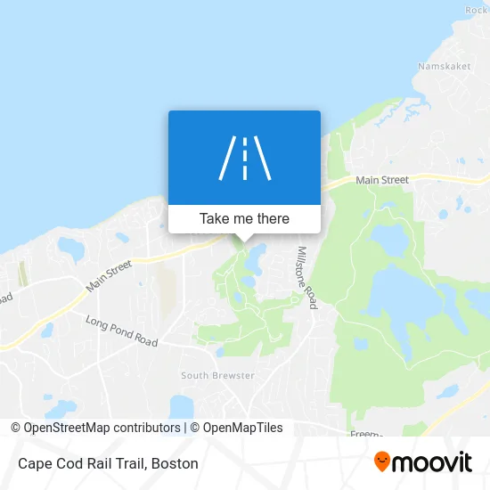Cape Cod Rail Trail map