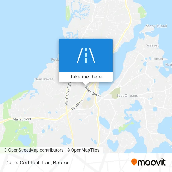 Cape Cod Rail Trail map