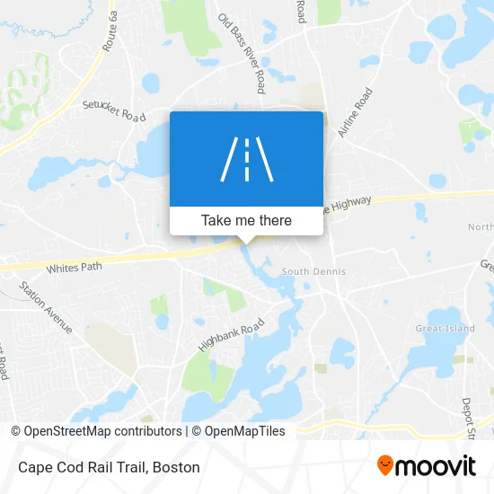 Cape Cod Rail Trail map