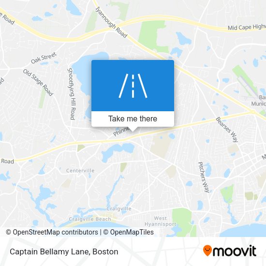Captain Bellamy Lane map
