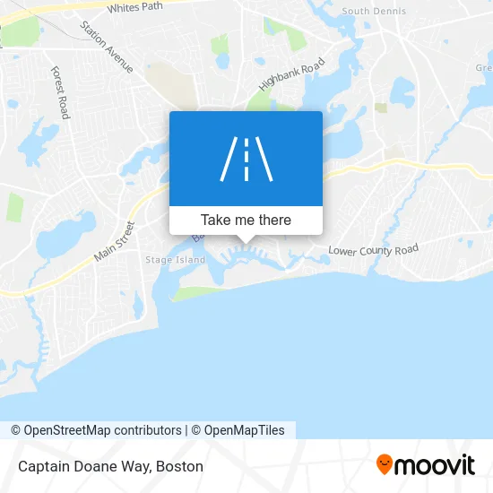Captain Doane Way map