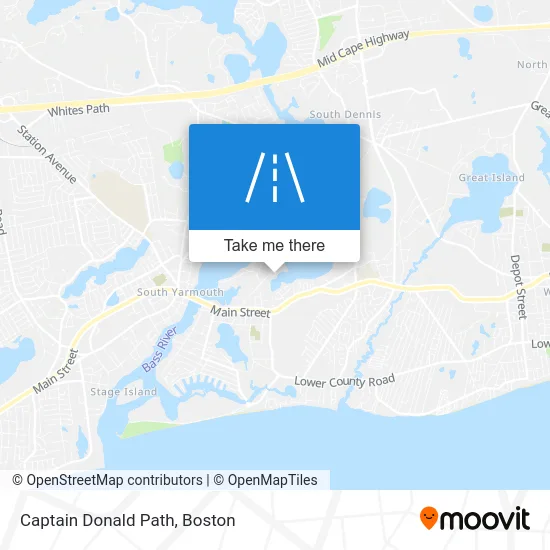 Captain Donald Path map