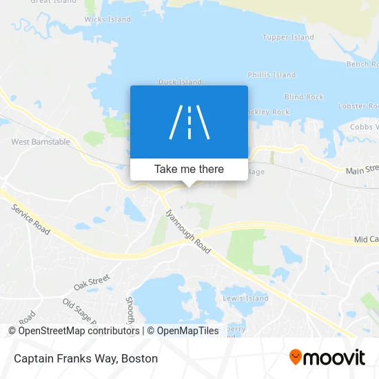 Captain Franks Way map