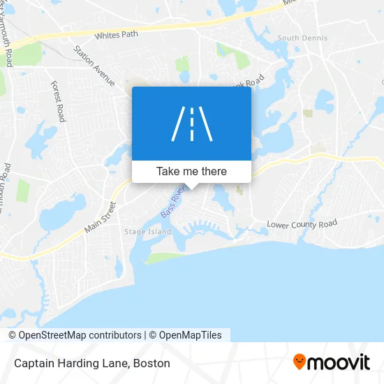 Captain Harding Lane map