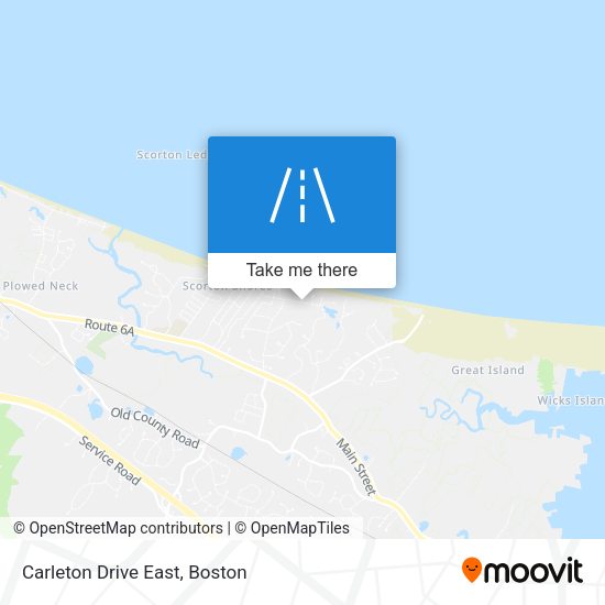 Mapa de Carleton Drive East