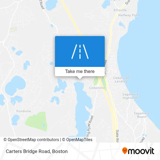 Carters Bridge Road map