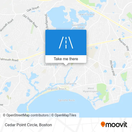 Cedar Point Circle map