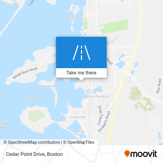 Mapa de Cedar Point Drive