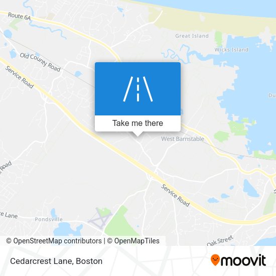 Mapa de Cedarcrest Lane