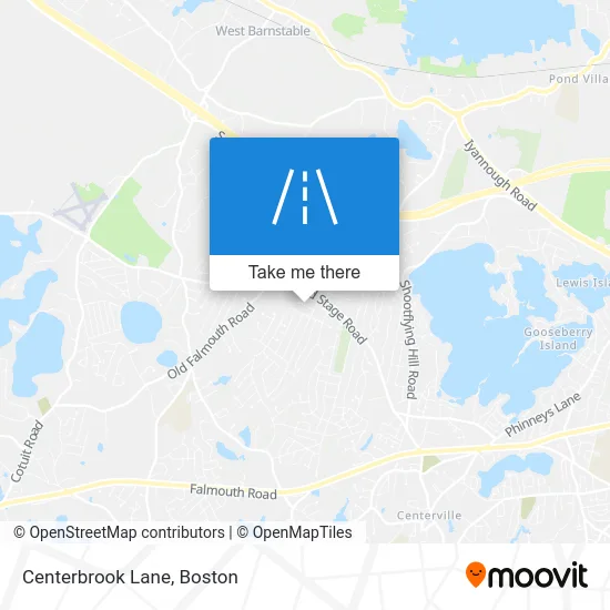 Centerbrook Lane map