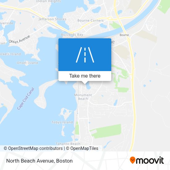 Mapa de North Beach Avenue