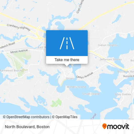 North Boulevard map