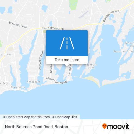 North Bournes Pond Road map