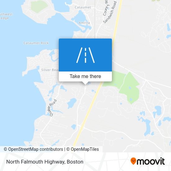 North Falmouth Highway map