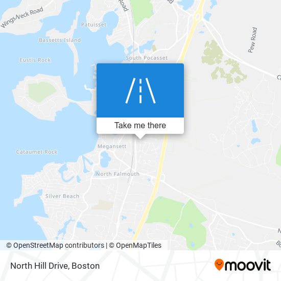 North Hill Drive map