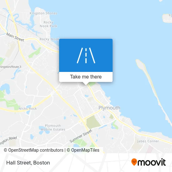 Hall Street map