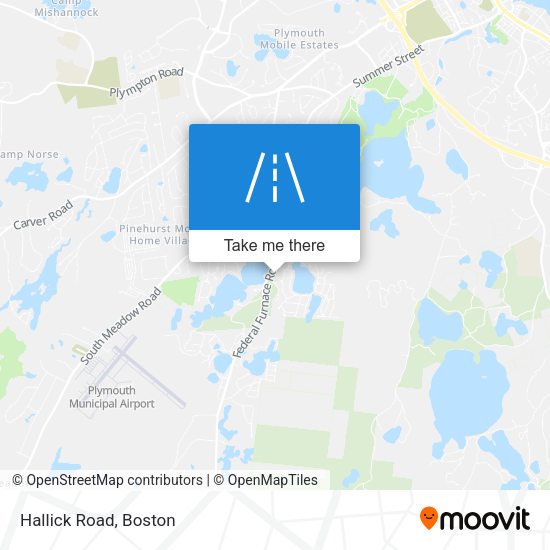 Mapa de Hallick Road