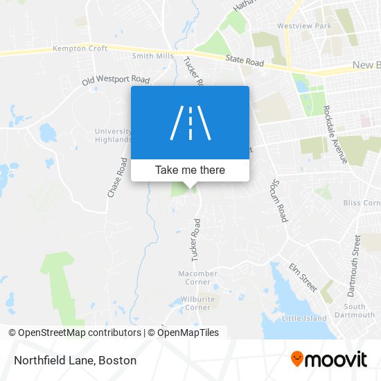 Northfield Lane map