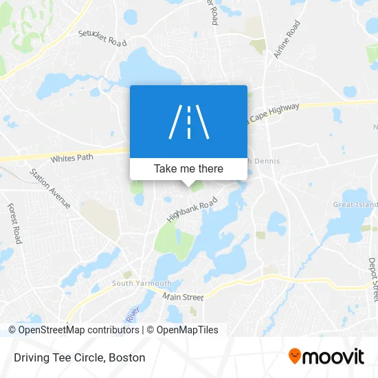 Driving Tee Circle map