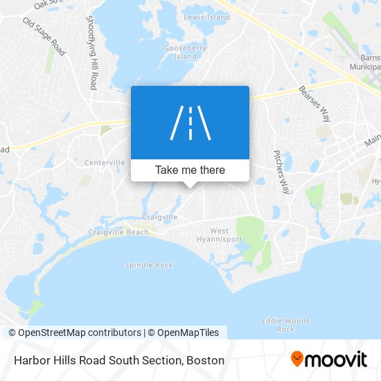 Harbor Hills Road South Section map