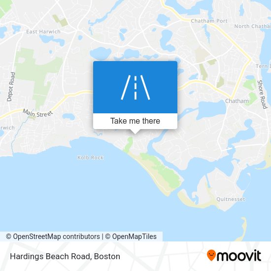 Hardings Beach Road map