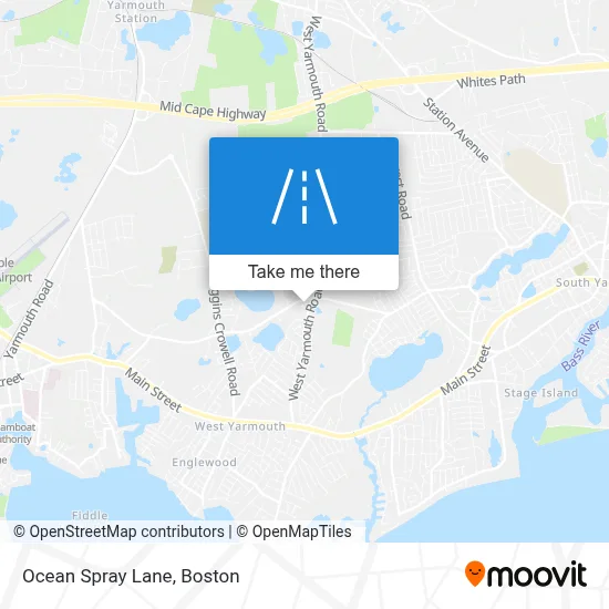 Ocean Spray Lane map