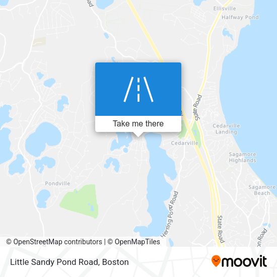 Little Sandy Pond Road map