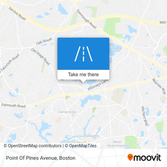 Point Of Pines Avenue map