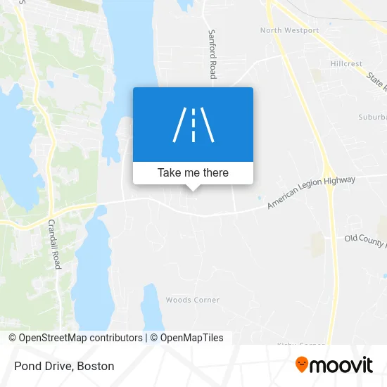 Pond Drive map