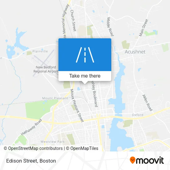 Edison Street map