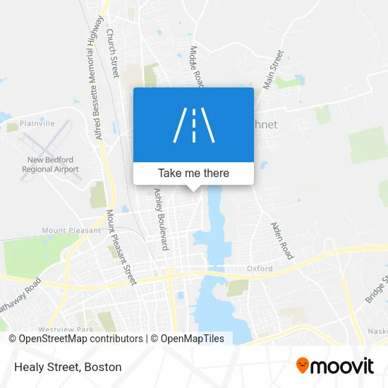 Healy Street map