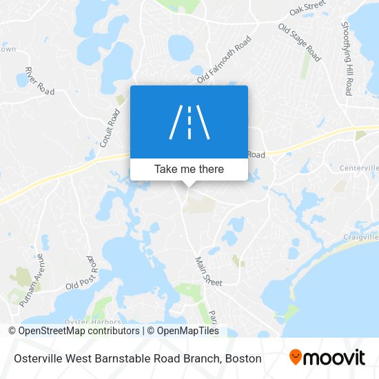 Osterville West Barnstable Road Branch map