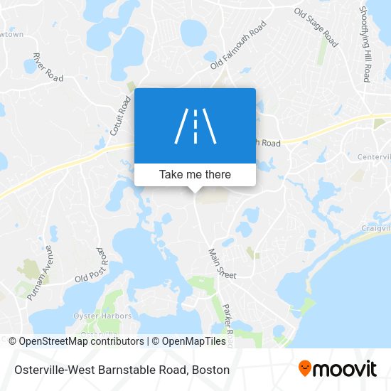 Osterville-West Barnstable Road map