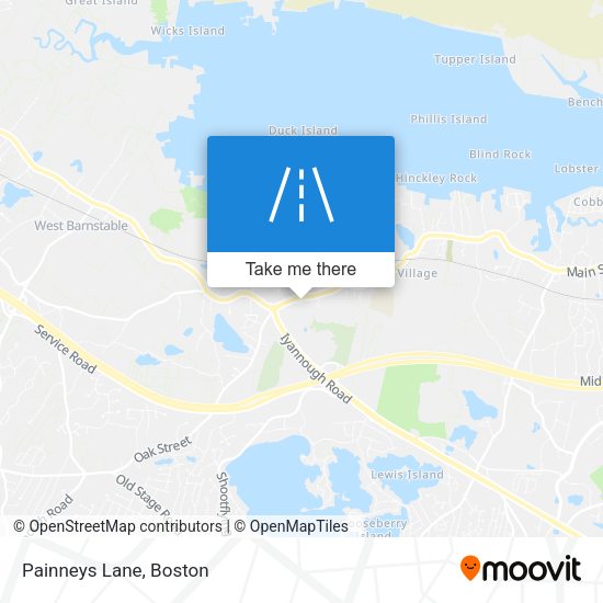Mapa de Painneys Lane