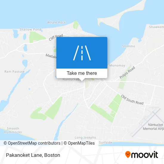 Pakanoket Lane map