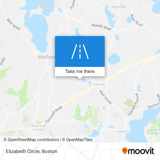 Elizabeth Circle map