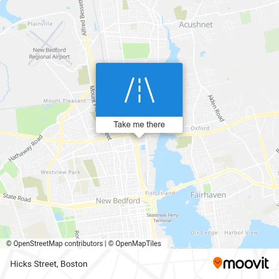 Hicks Street map