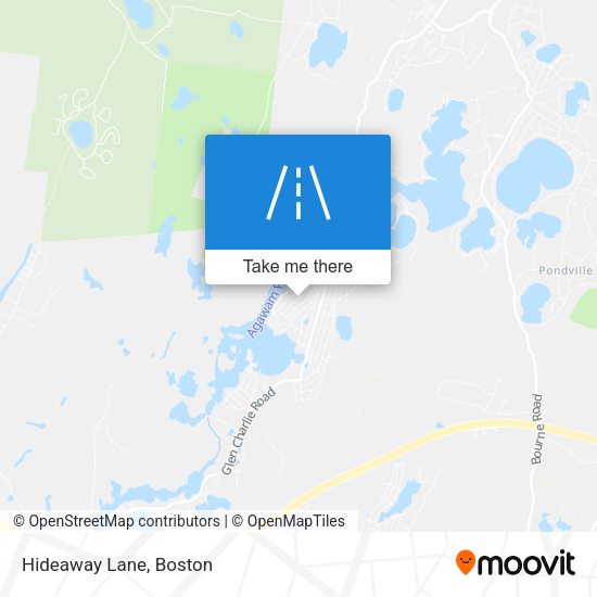 Mapa de Hideaway Lane