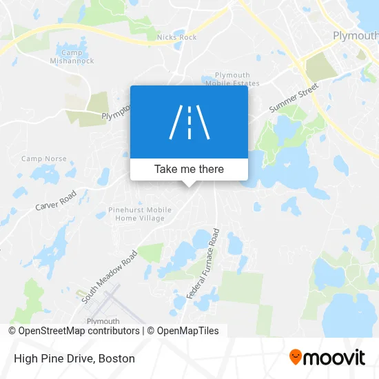 High Pine Drive map