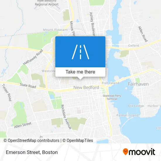 Emerson Street map