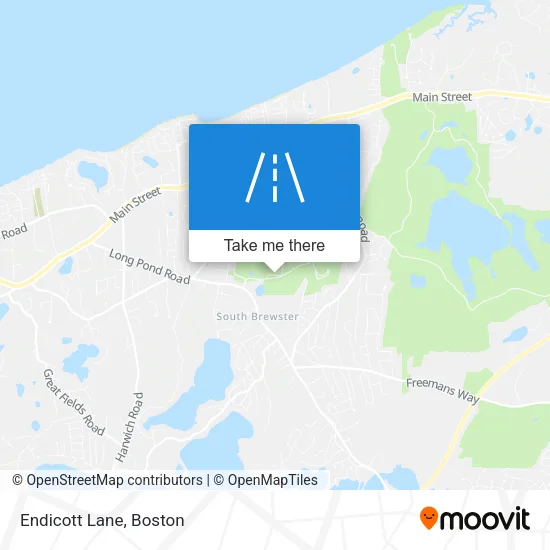 Endicott Lane map