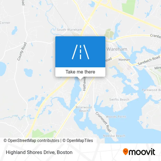 Highland Shores Drive map
