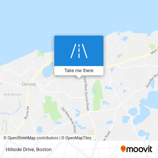 Mapa de Hillside Drive
