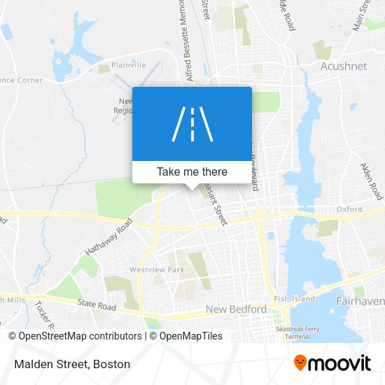 Mapa de Malden Street