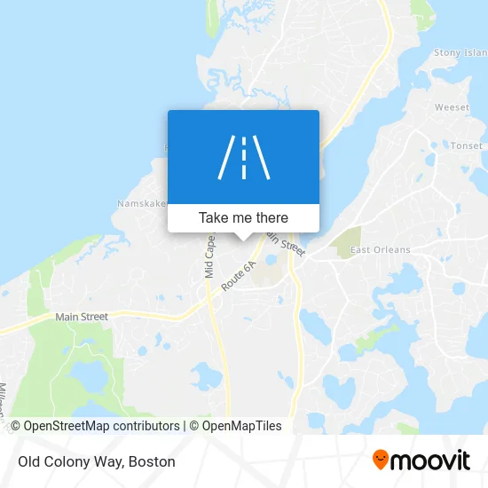 Old Colony Way map