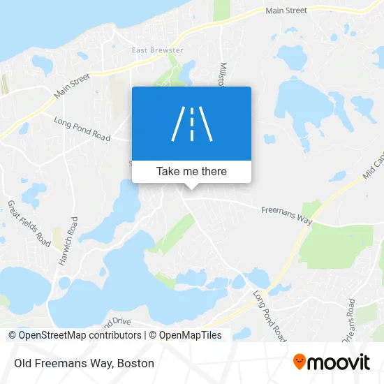 Old Freemans Way map