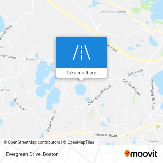 Evergreen Drive map