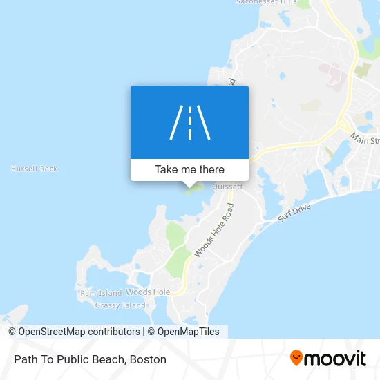 Path To Public Beach map