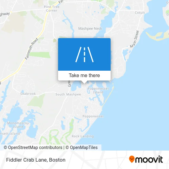 Fiddler Crab Lane map