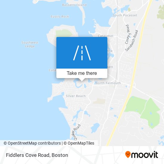 Fiddlers Cove Road map